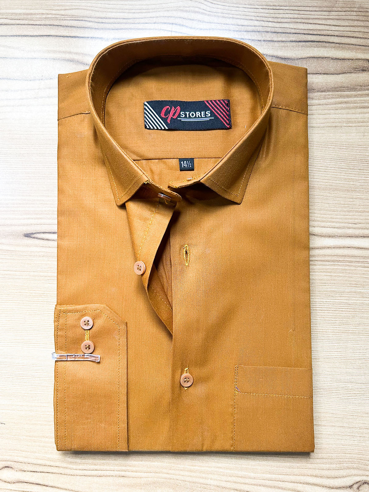 MFS701 Men's Formal Dress Shirt Rust