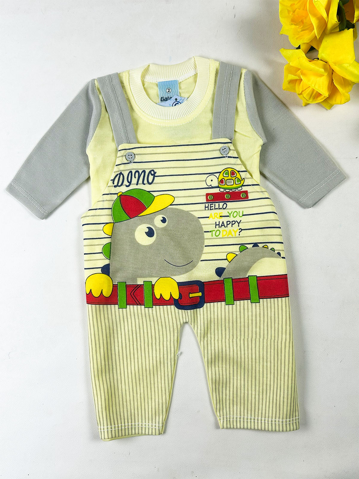 3Mth - 9Mth Grey Romper For Newborn NBR183