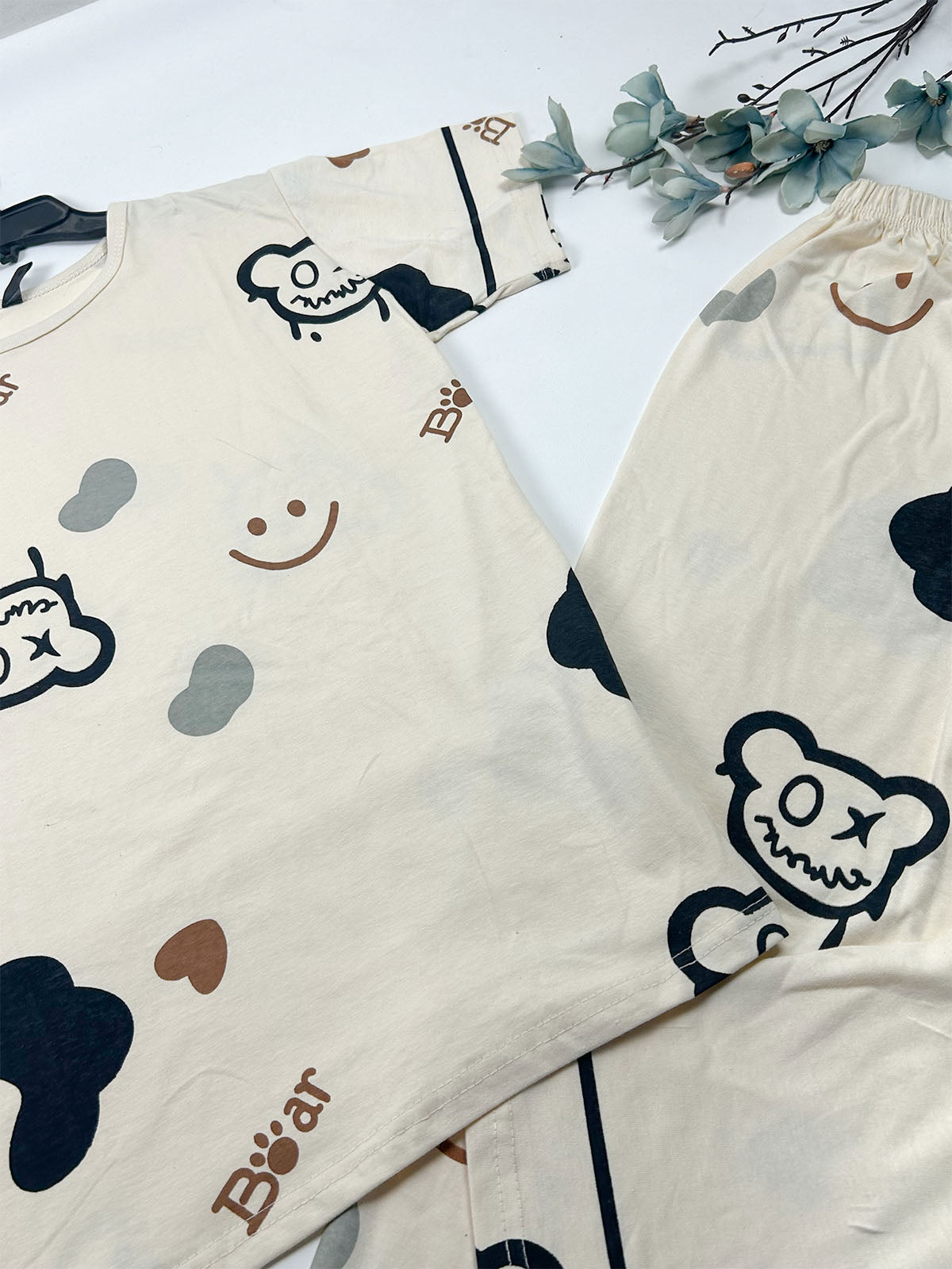 Light Fawn Night Suit For Women/Girls WNS75