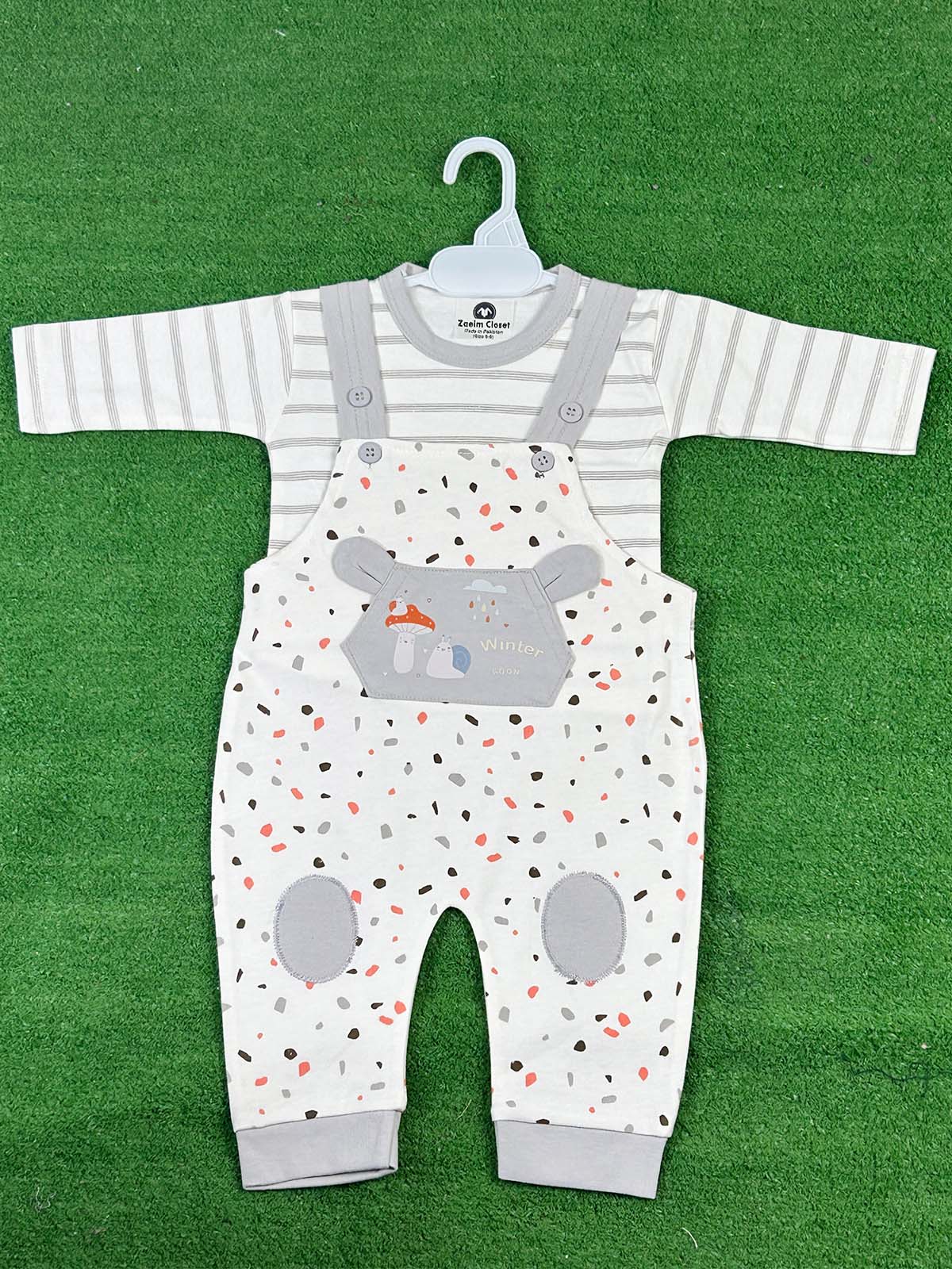 3Mth - 9Mth Winter Grey Romper For Newborn ZG NBR87
