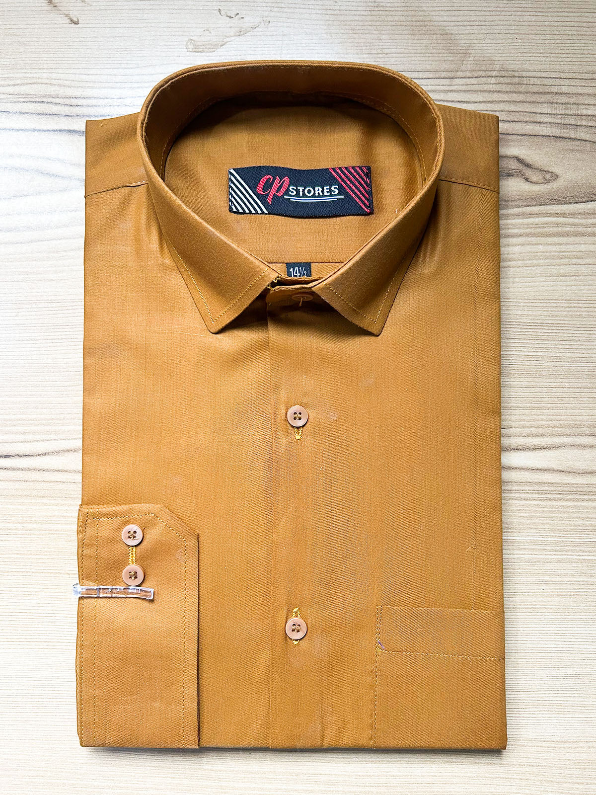 MFS701 Men's Formal Dress Shirt Rust
