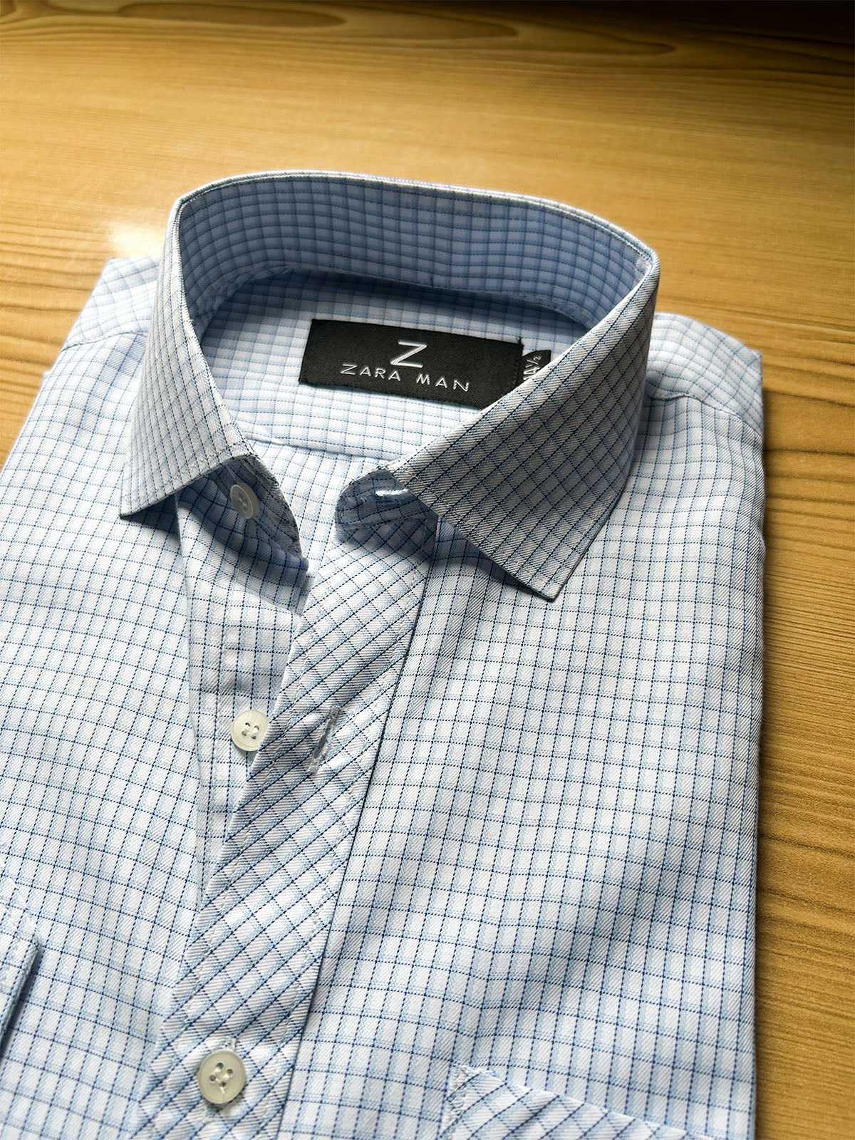 MFS620 White Lined Formal Dress Shirt For Men