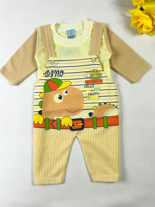3Mth - 9Mth Brown Romper For Newborn NBR184