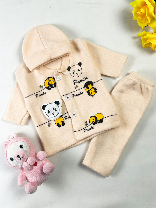 0Mth - 3Mth Panda Fawn Fleece Baba Suit For Newborn NBS846