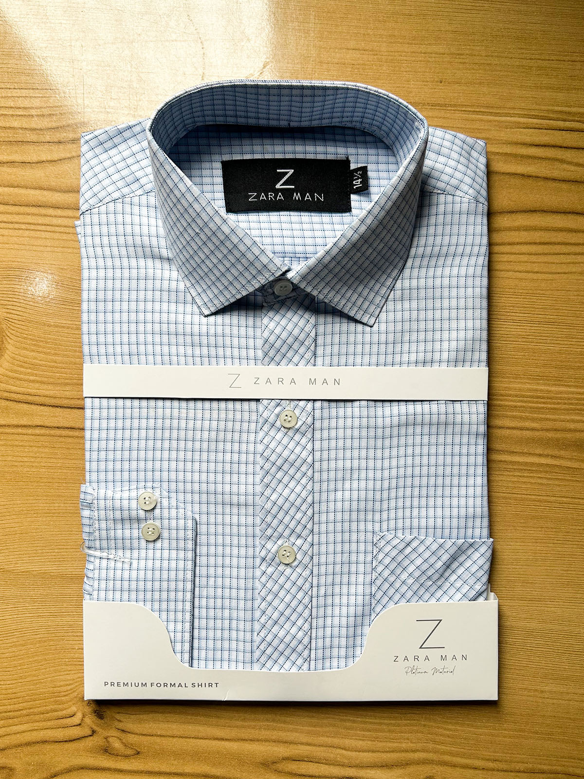 MFS620 White Lined Formal Dress Shirt For Men
