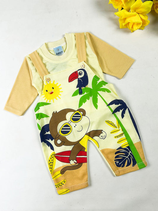 3Mth - 9Mth Brown Romper For Newborn NBR179