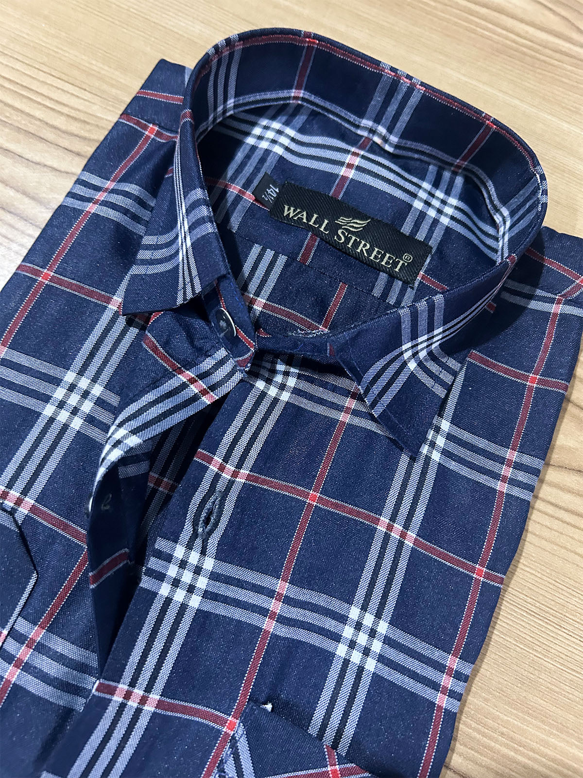 MFS660 Check Formal Dress Shirt Blue