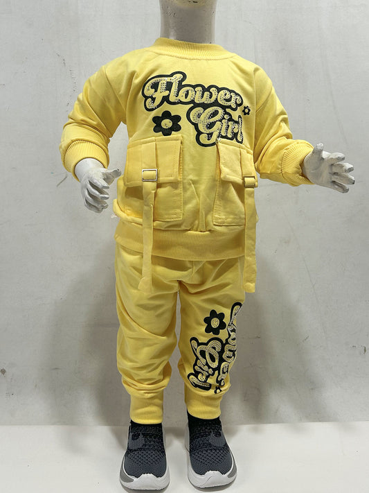 1Yr - 4Yrs Flower Girl Yellow Suit For Girls GS566