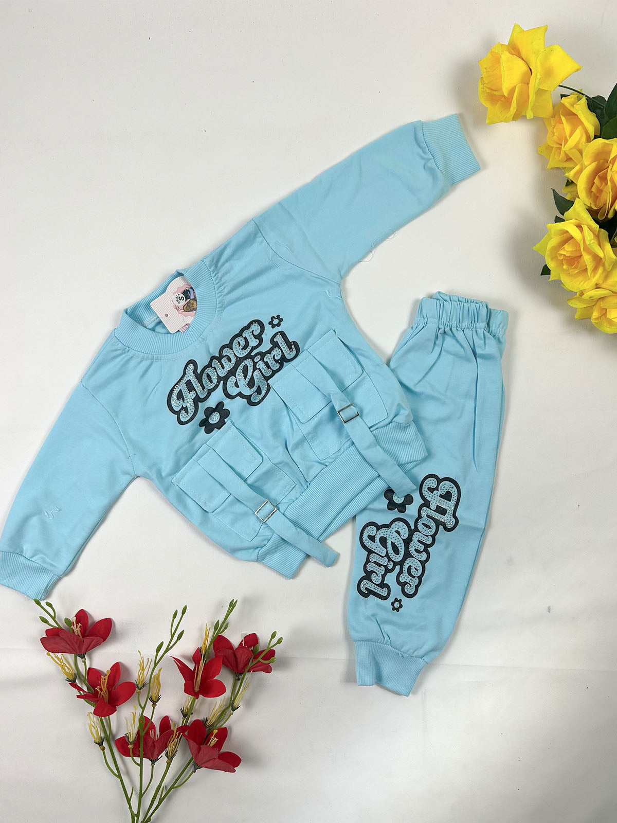 1Yr - 4Yrs Flower Girl Blue Suit For Girls GS567