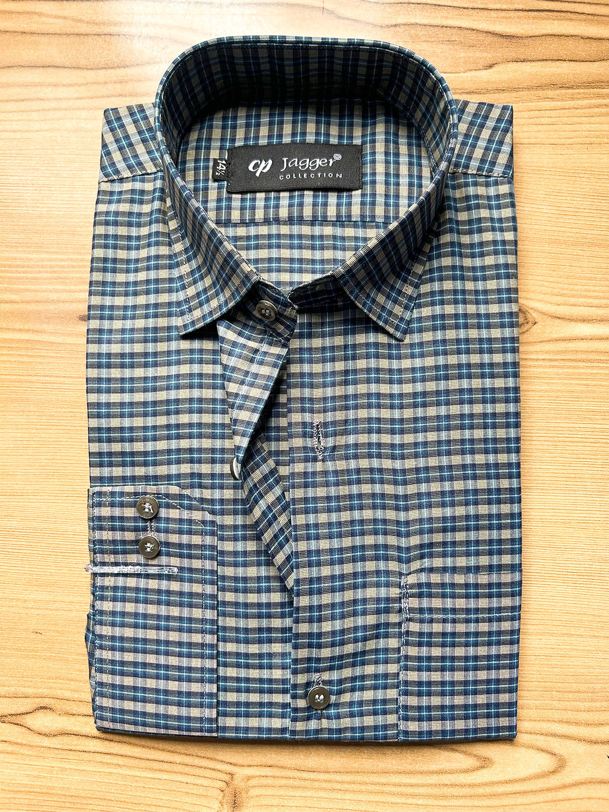 MFS691 Men's Formal Dress Shirt GB Checks