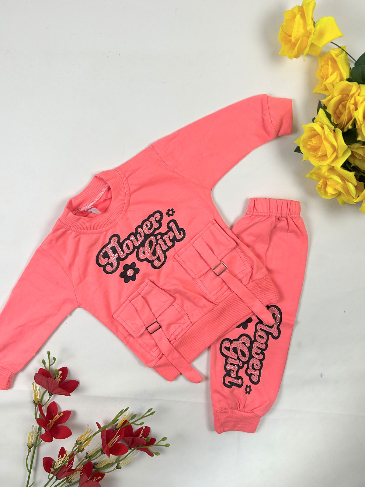 1Yr - 4Yrs Flower Girl Pink Suit For Girls GS568
