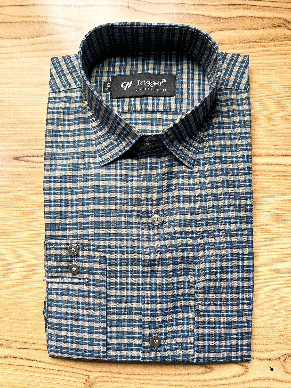 MFS691 Men's Formal Dress Shirt GB Checks