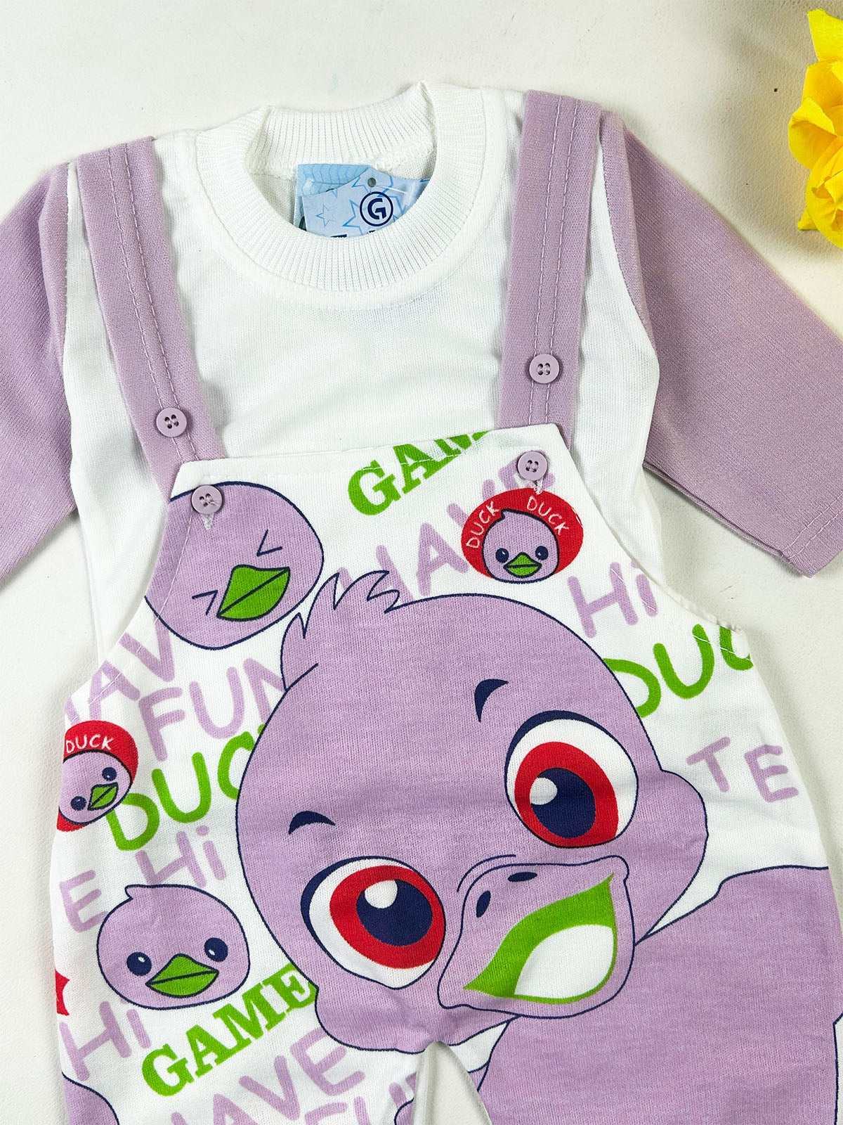 3Mth - 9Mth Purple Romper For Newborn NBR176
