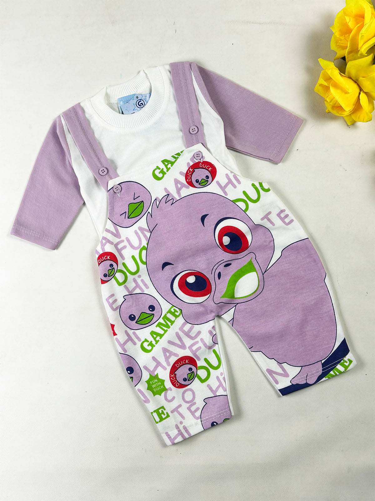 3Mth - 9Mth Purple Romper For Newborn NBR176