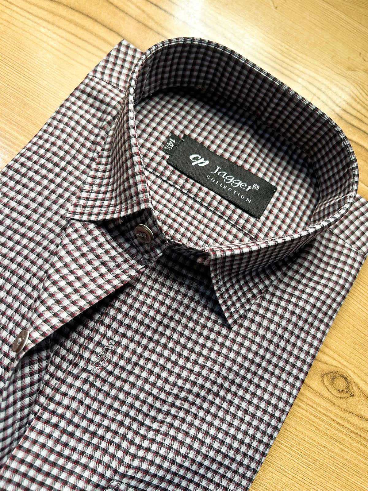 MFS689 Men's Formal Dress Shirt Mini Checks