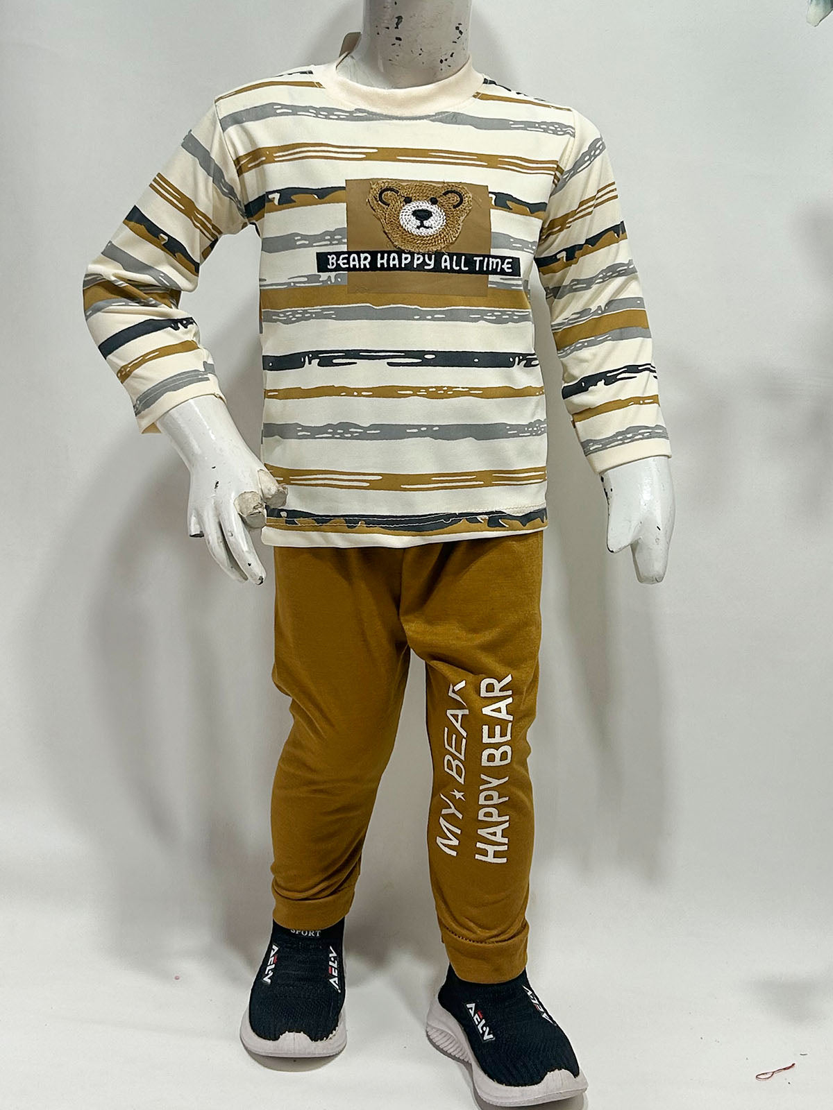 1Yr - 4Yrs Bear Dark Yellow Suit For Kids BS784