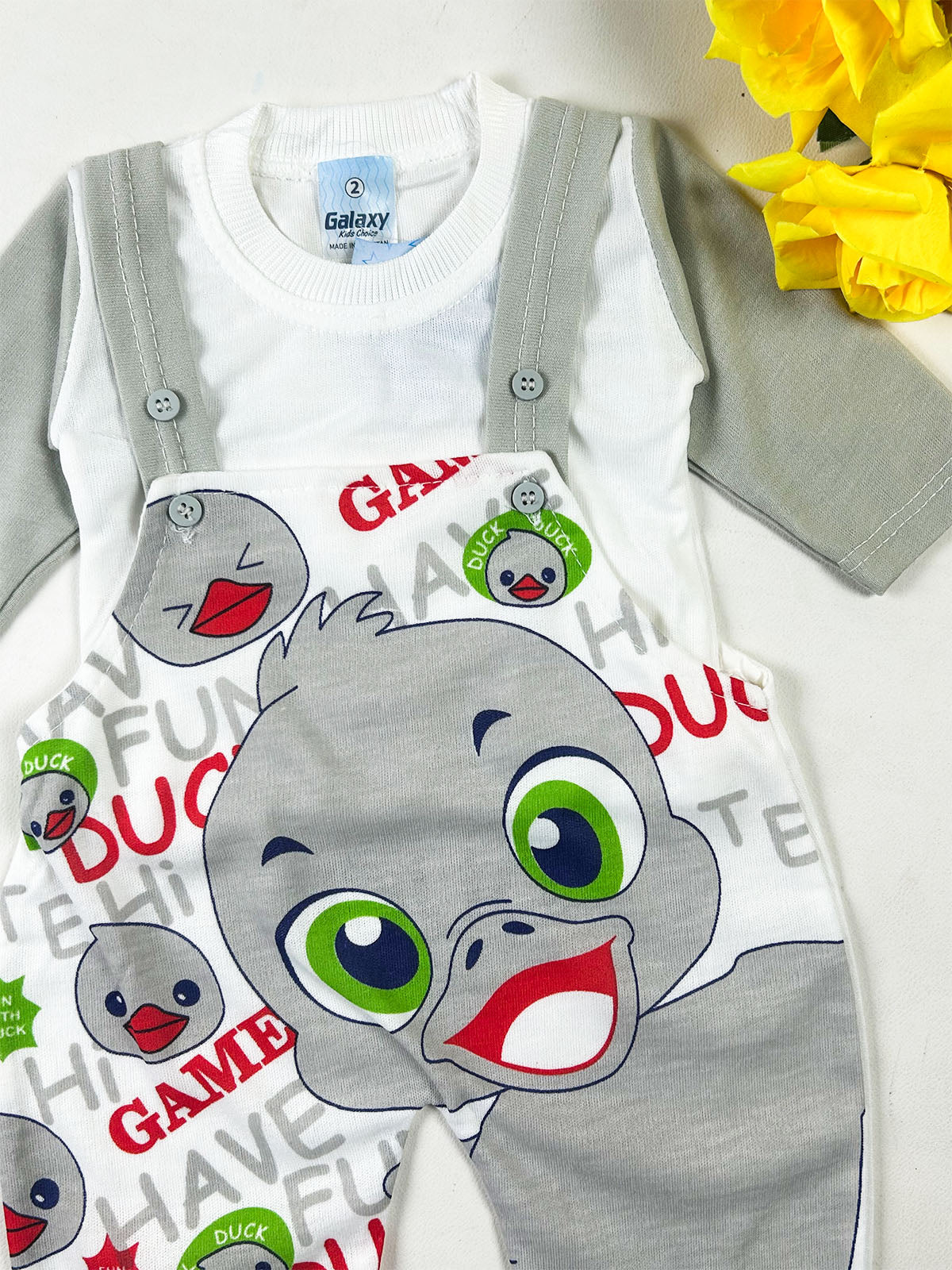 3Mth - 9Mth Grey Romper For Newborn NBR177