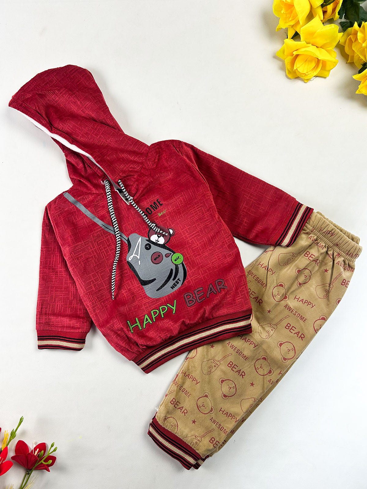 2Yrs - 5Yrs HB Red Suit For Kids BS819