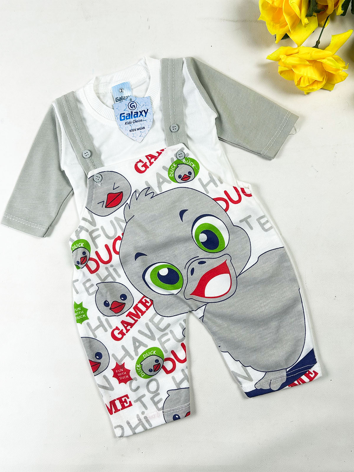 3Mth - 9Mth Grey Romper For Newborn NBR177