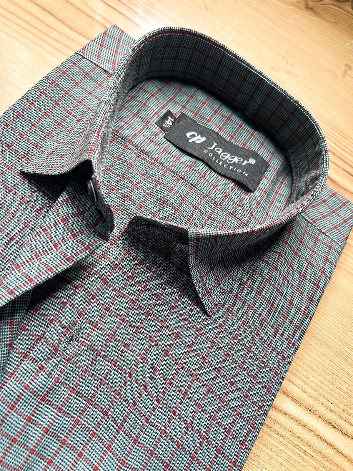 MFS688 Men's Formal Dress Shirt GR Checks