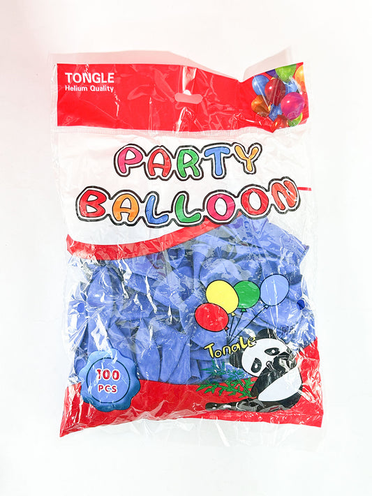 Blue Party Balloons - 100 Pcs