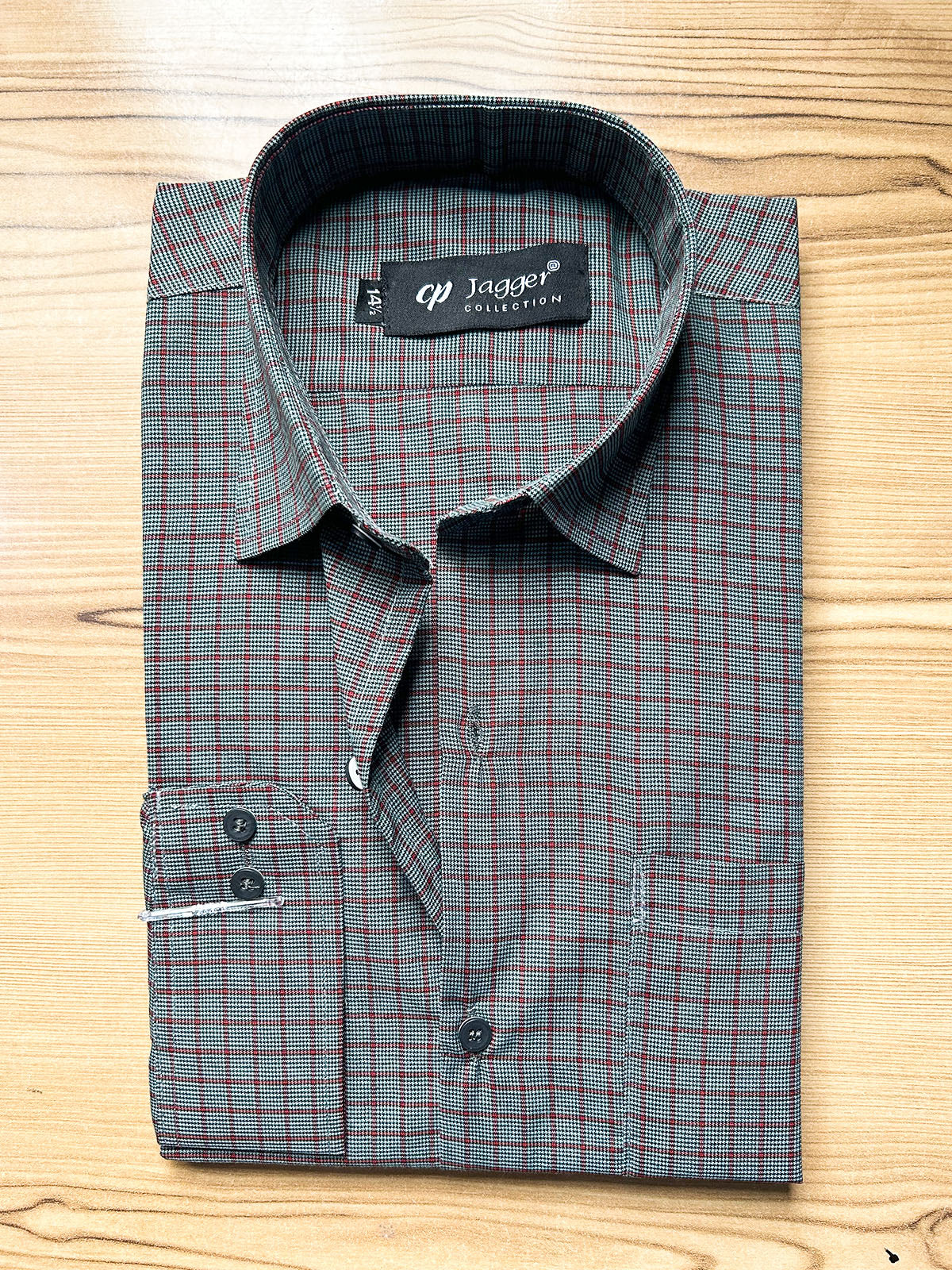 MFS688 Men's Formal Dress Shirt GR Checks