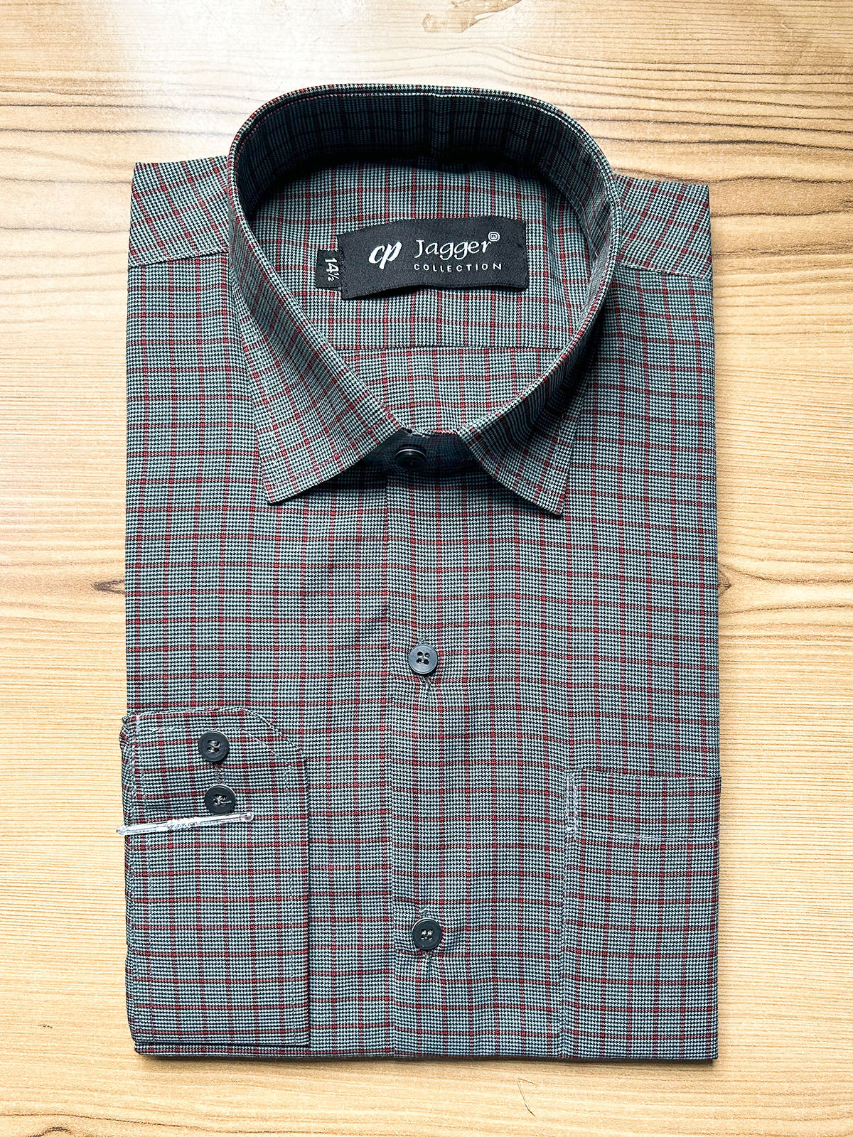 MFS688 Men's Formal Dress Shirt GR Checks