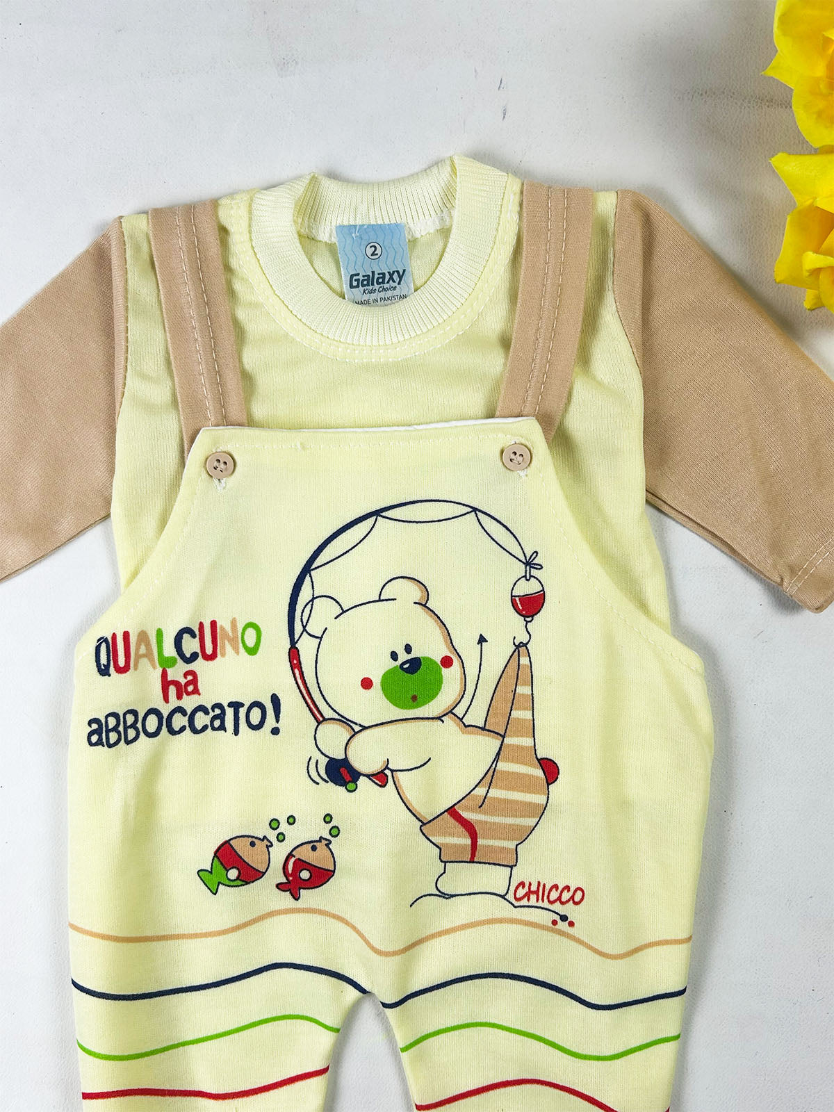 3Mth - 9Mth Brown Romper For Newborn NBR189