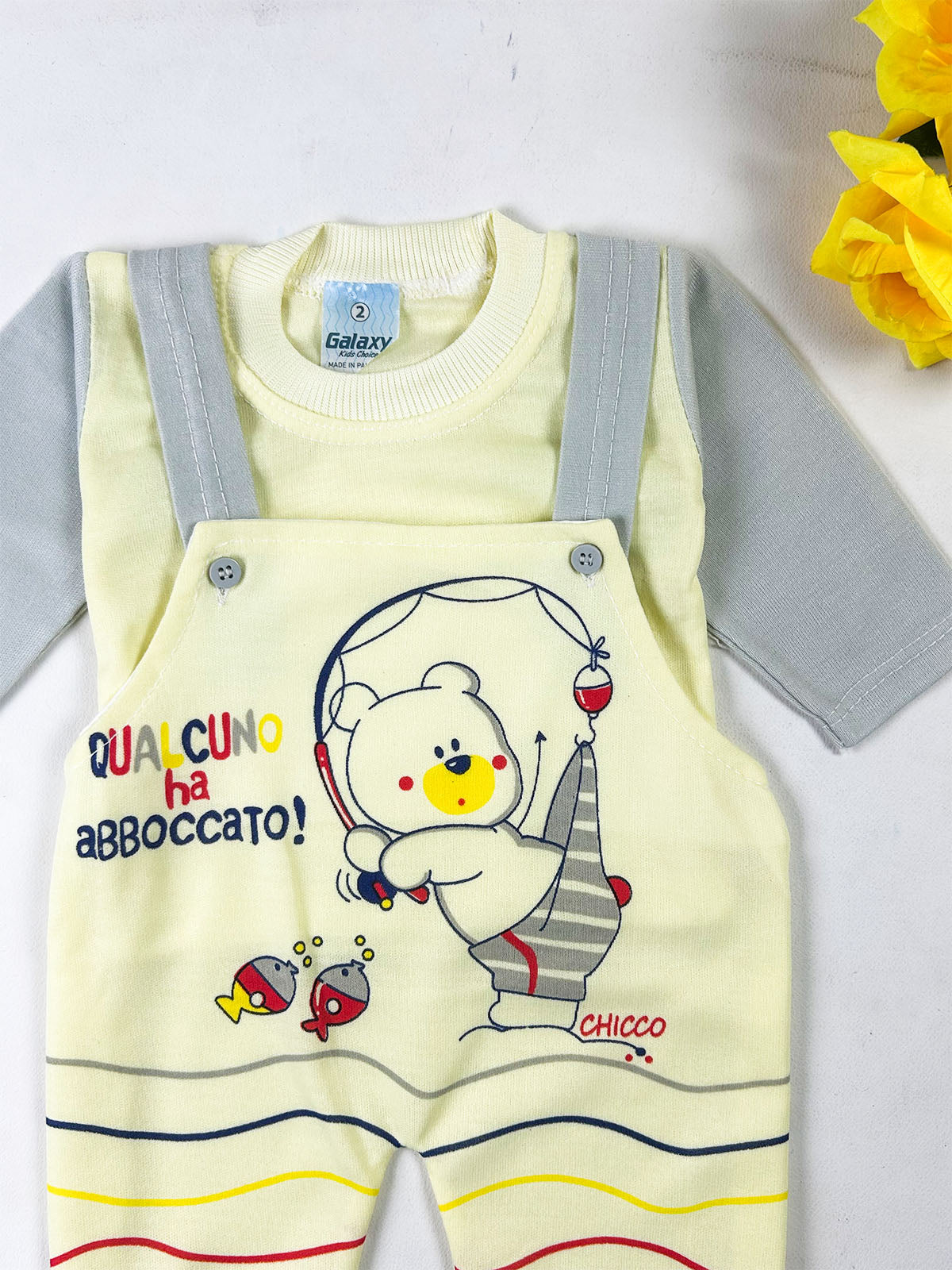 3Mth - 9Mth Grey Romper For Newborn NBR190