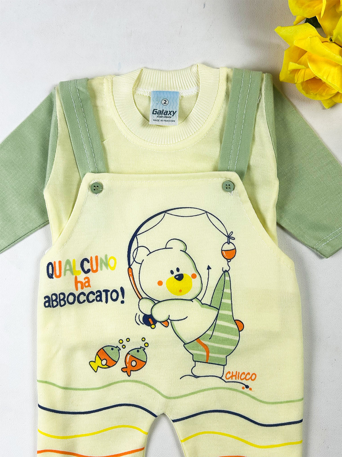 3Mth - 9Mth Green Romper For Newborn NBR188