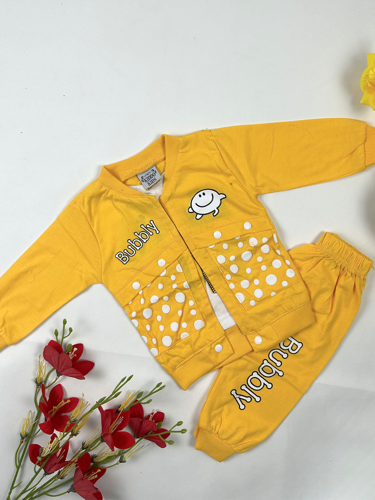 3Mth - 9Mth Bubbly Yellow Baby Suit For Newborn NBS792