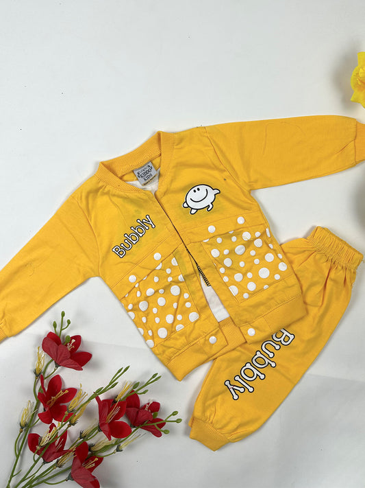 3Mth - 9Mth Bubbly Yellow Baby Suit For Newborn NBS792