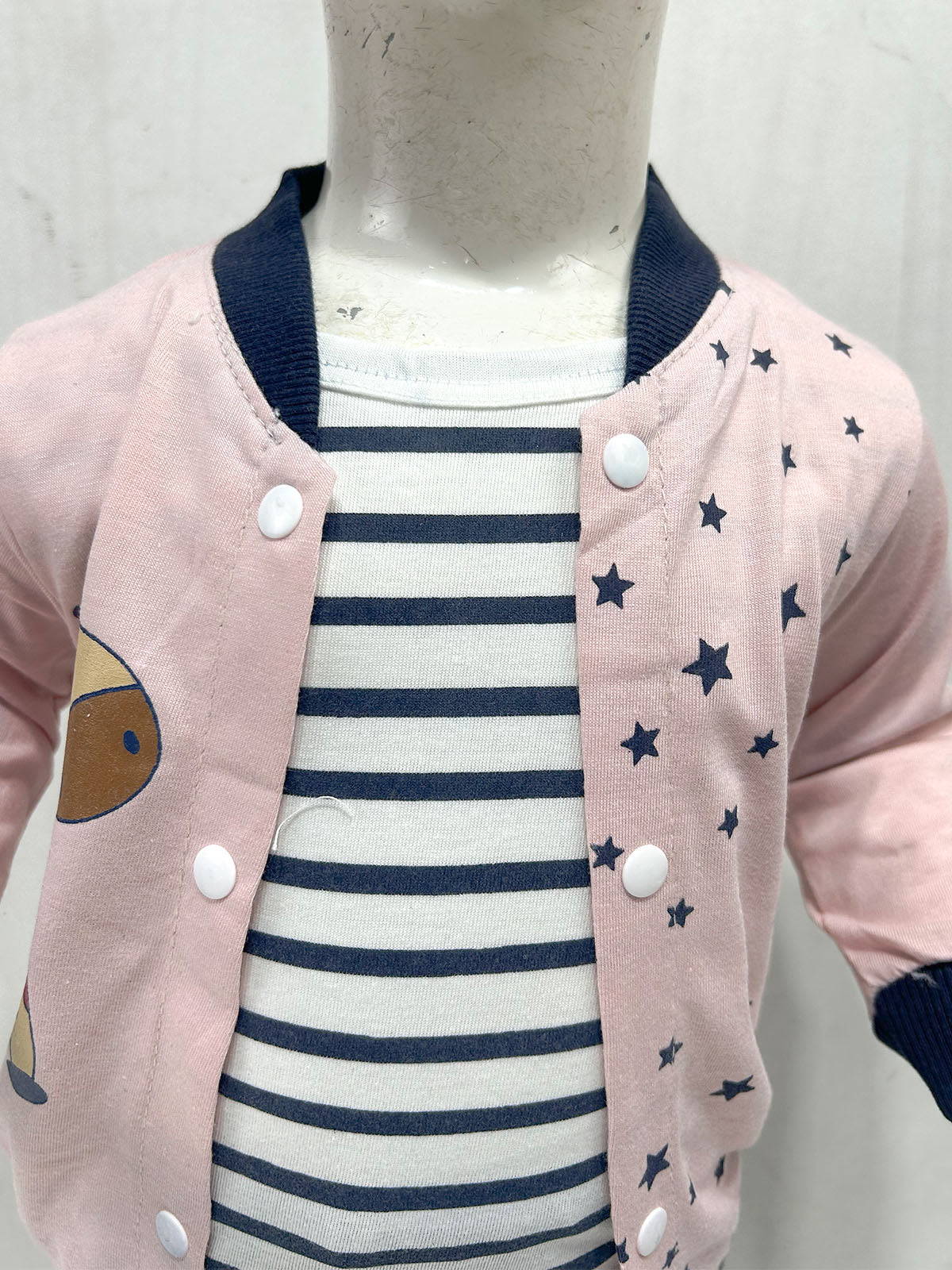 3Mth - 9Mth Giraffe Pink Baby Suit For Newborn NBS793