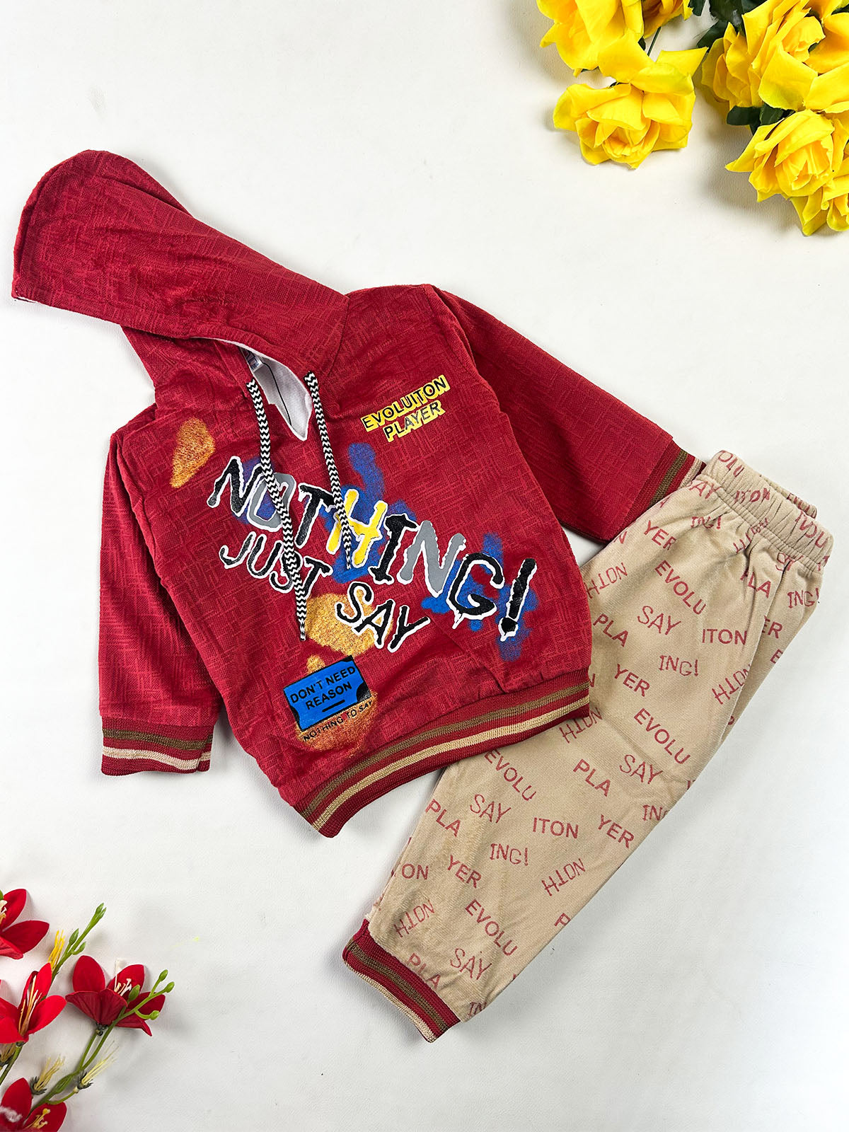 2Yrs - 5Yrs Nothing Red Suit For Kids BS806