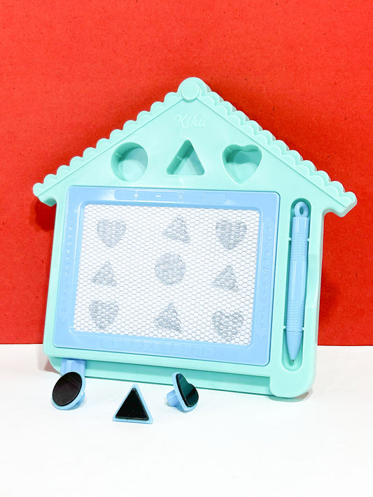 Green Home Shaped Magical Writing Slate/Board for Kids