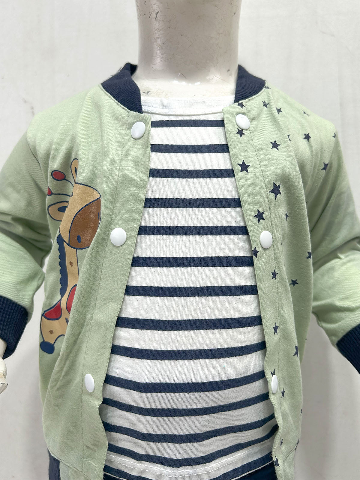 3Mth - 9Mth Giraffe Green Baby Suit For Newborn NBS794