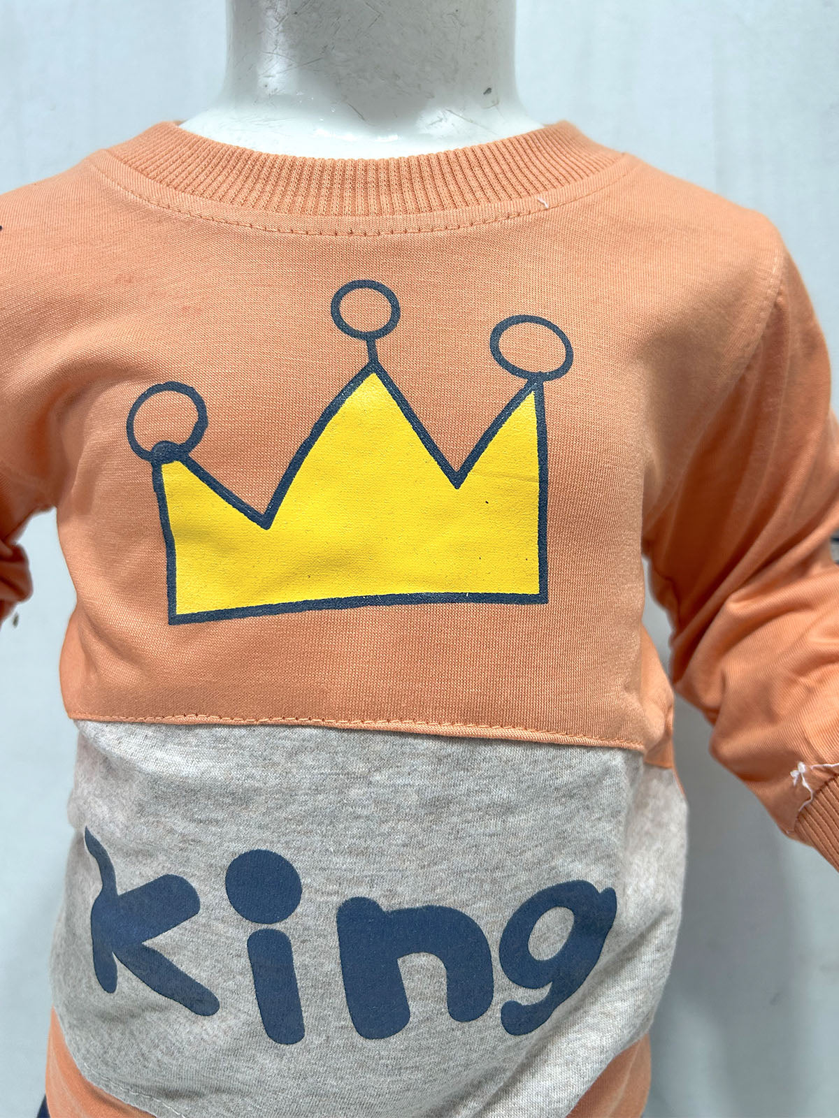3Mth - 9Mth King Peach Baba Suit For Newborn NBS796