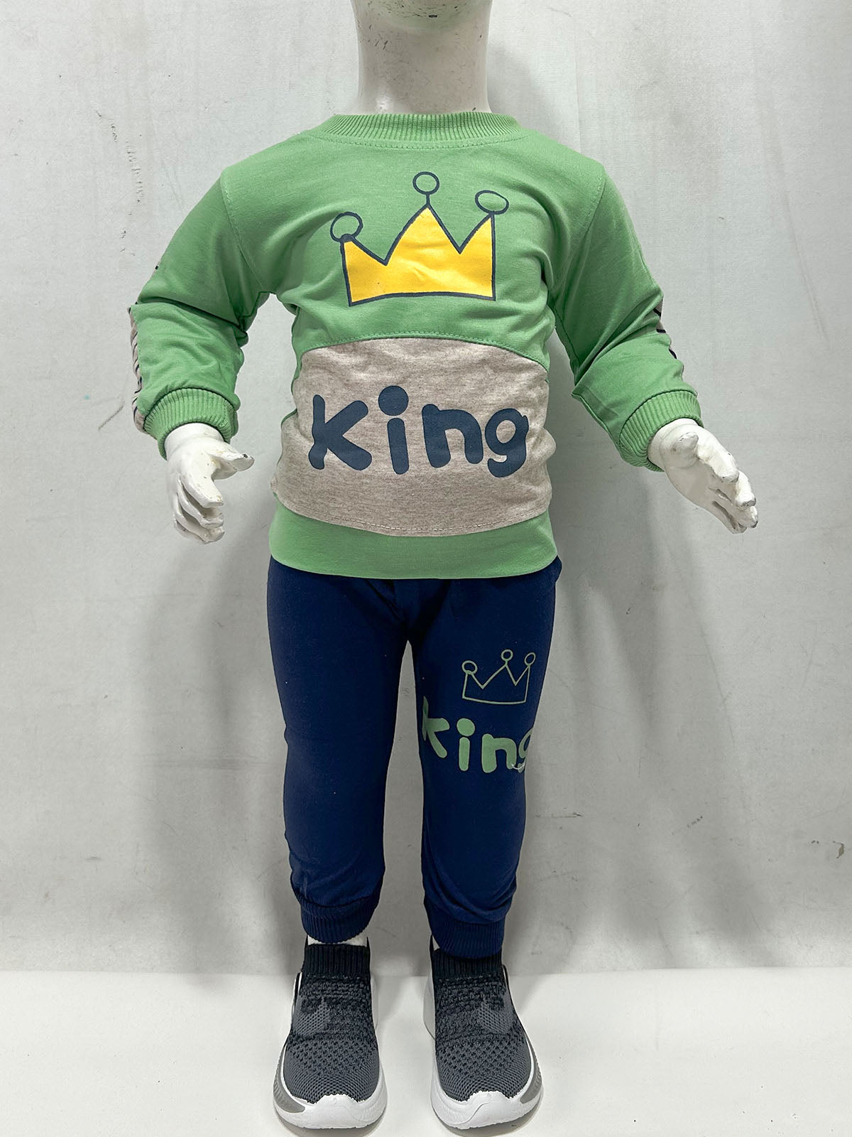 3Mth - 9Mth King Green Baba Suit For Newborn NBS797