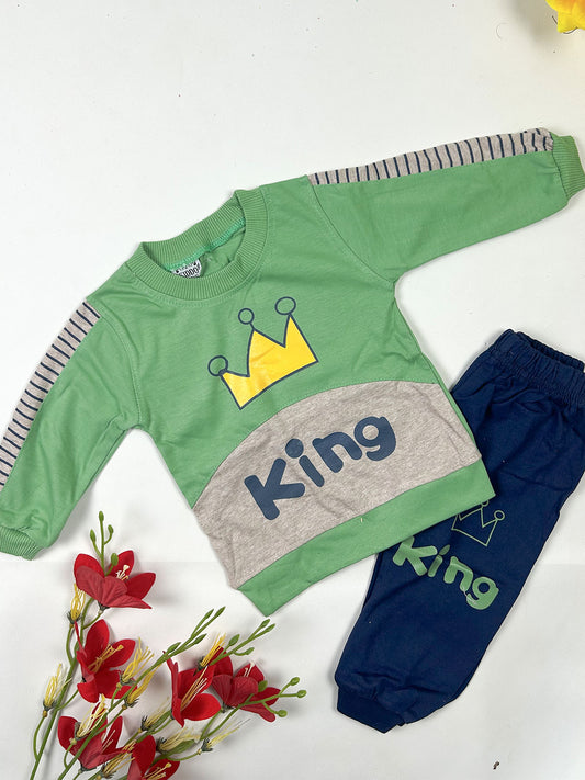 3Mth - 9Mth King Green Baba Suit For Newborn NBS797