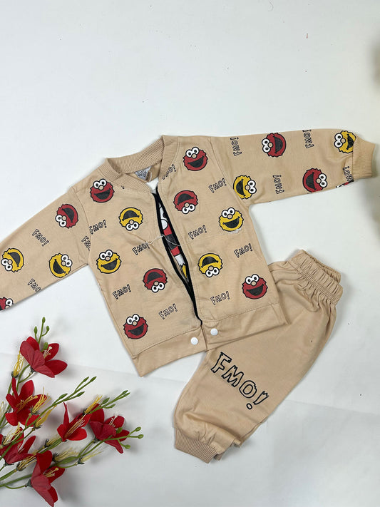 3Mth - 9Mth FMO Peach Baba Suit For Newborn NBS798