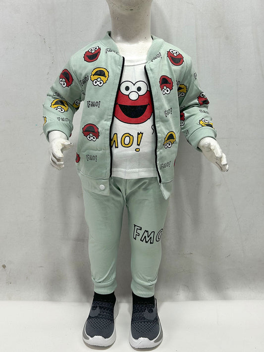 3Mth - 9Mth FMO Green Baba Suit For Newborn NBS799