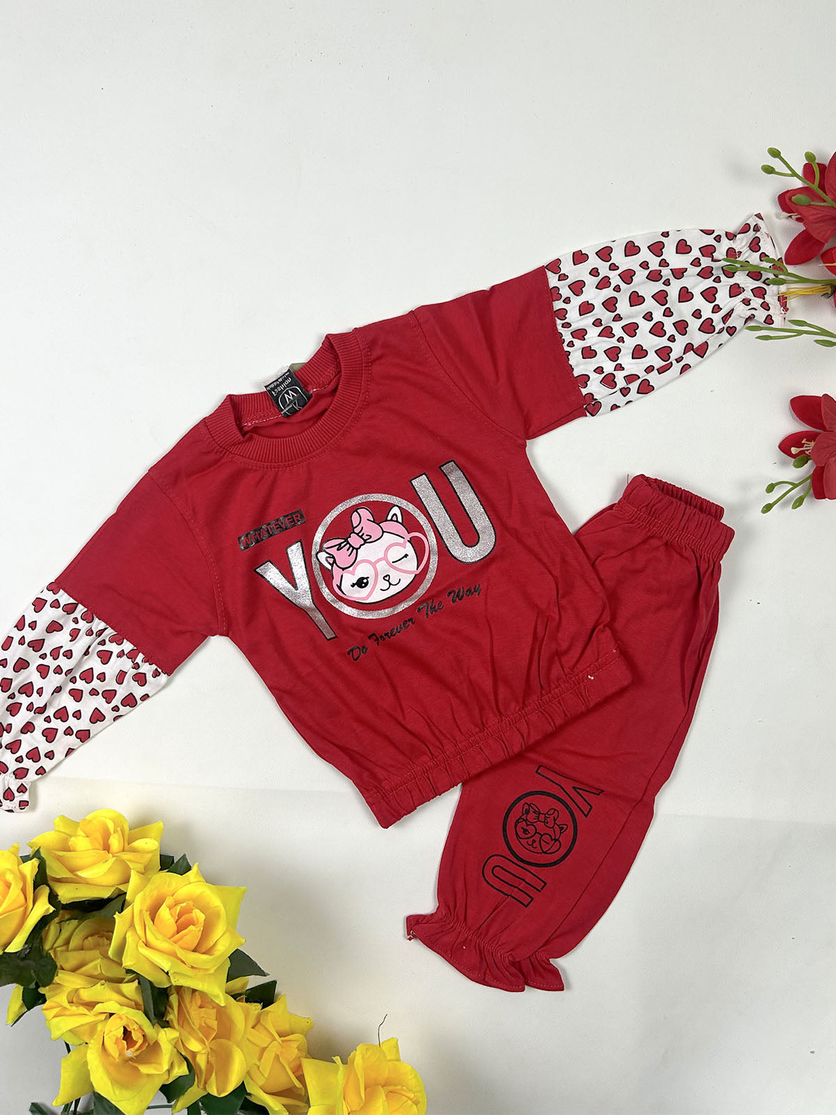 3Mth - 9Mth You Red Baby Suit For Newborn NBS802