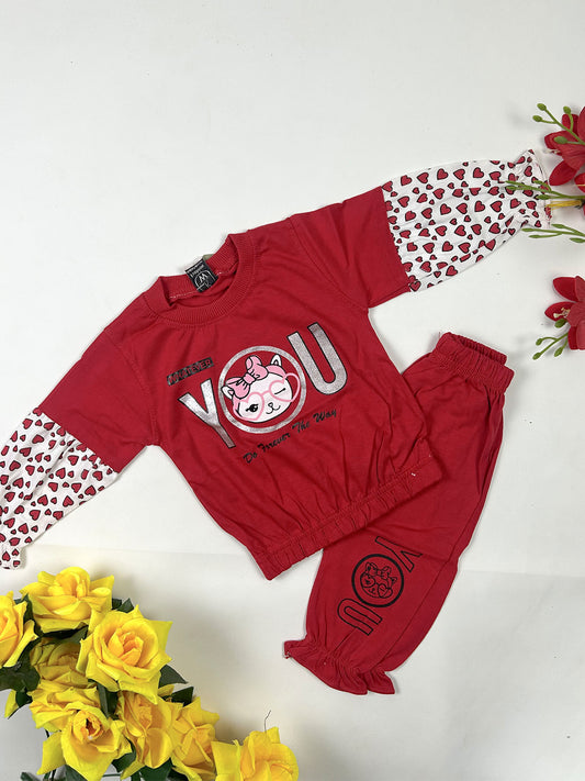 3Mth - 9Mth You Red Baby Suit For Newborn NBS802