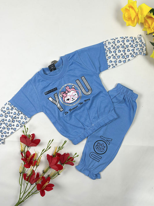 3Mth - 9Mth You Blue Baby Suit For Newborn NBS803