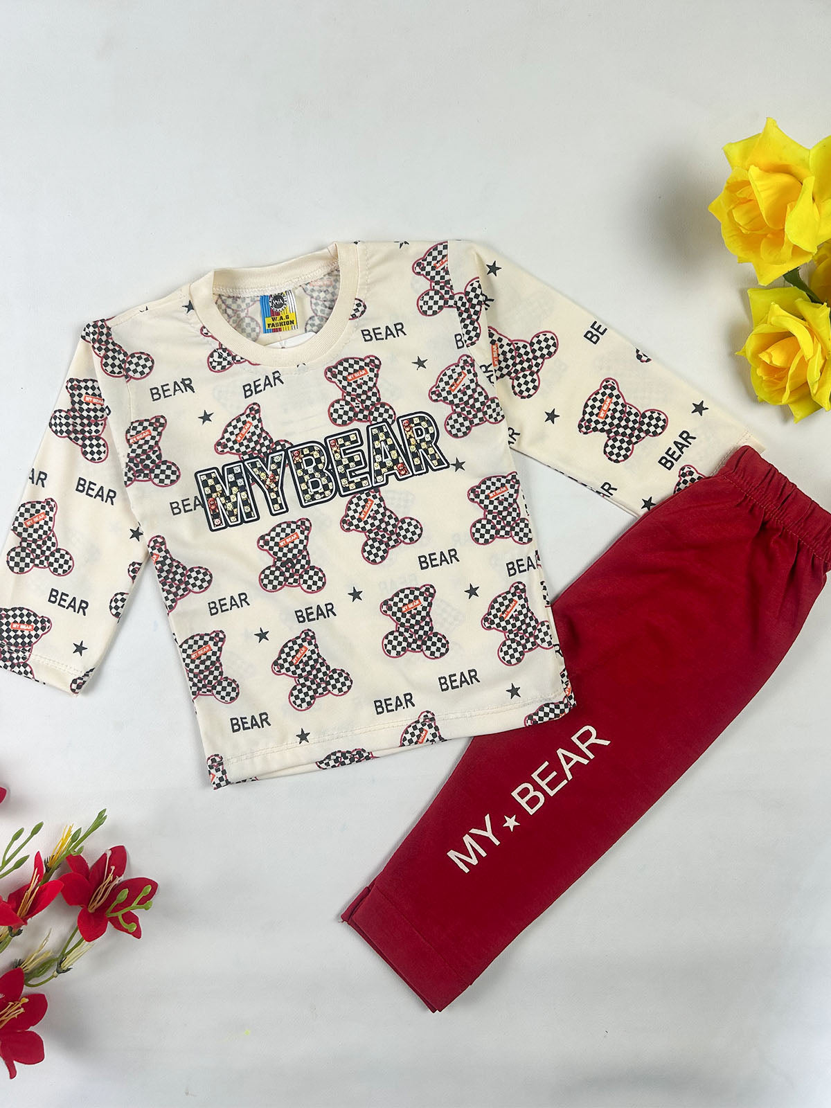 1Yr - 4Yrs MB Red Suit For Kids BS795