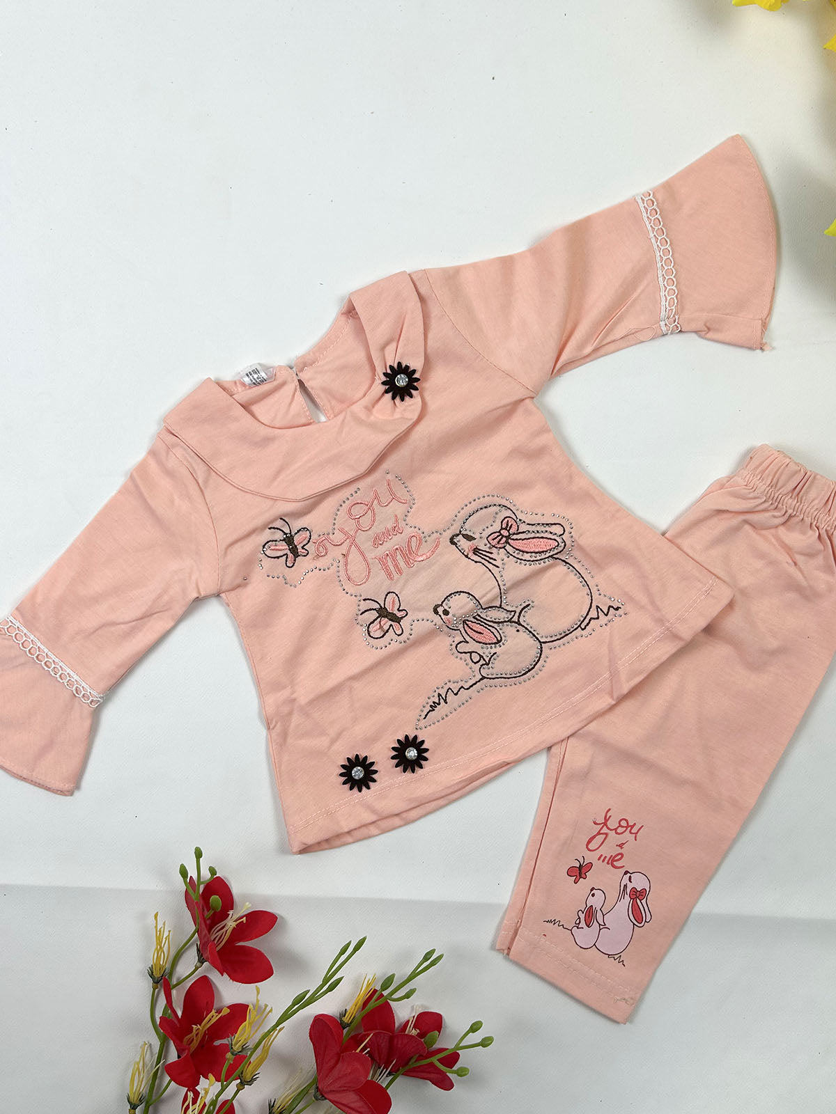 3Mth - 9Mth You&Me Peach Baby Suit For Newborn NBS808