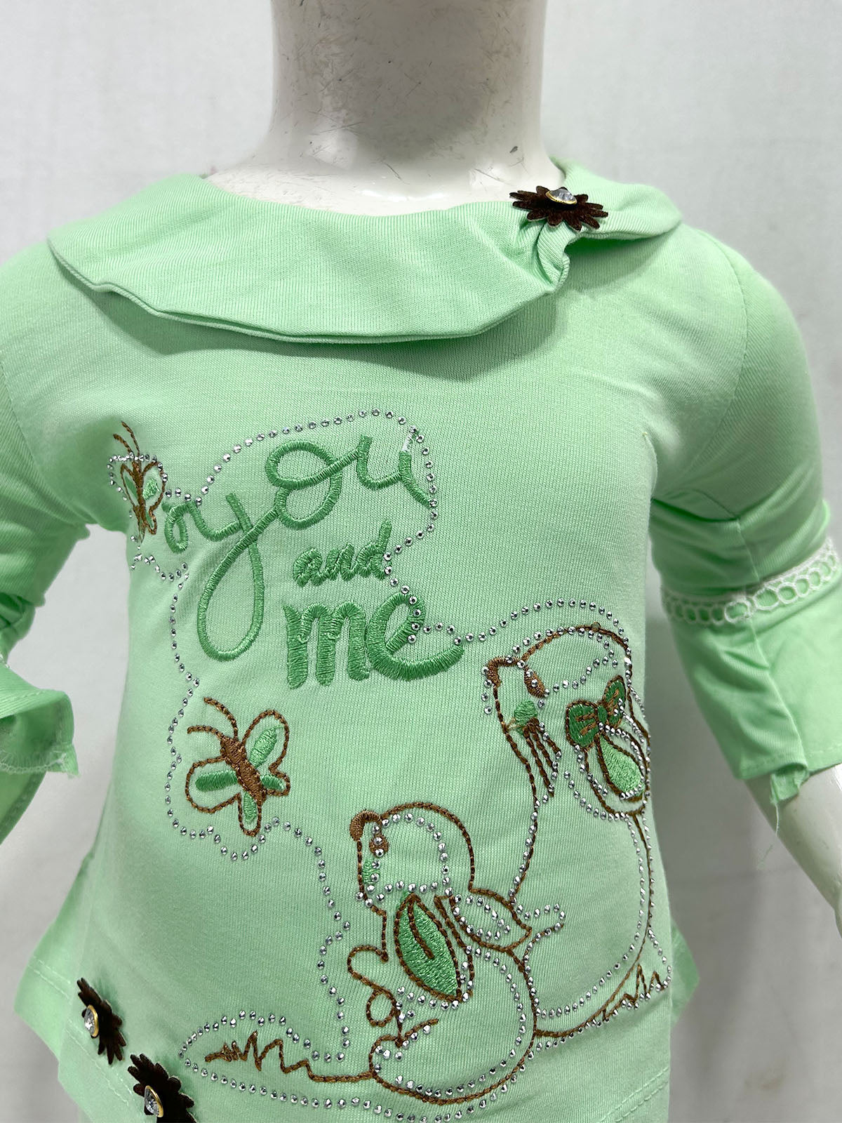3Mth - 9Mth You&Me Green Baby Suit For Newborn NBS809