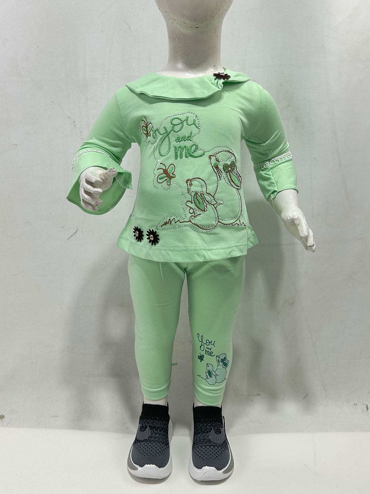 3Mth - 9Mth You&Me Green Baby Suit For Newborn NBS809