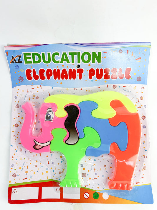Elephant Puzzle for Kids | Animal Shape Jigsaw Learning