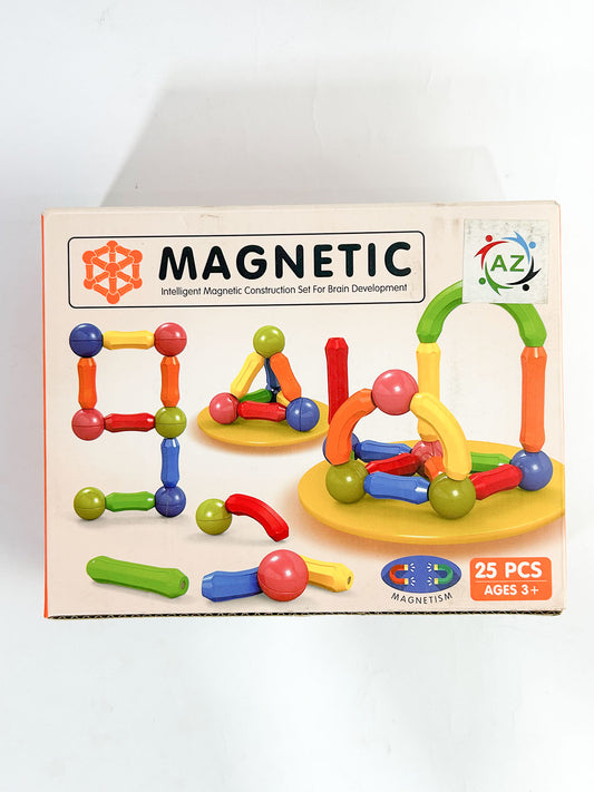 25 Pcs STEM Magnetic Sticks Blocks Set